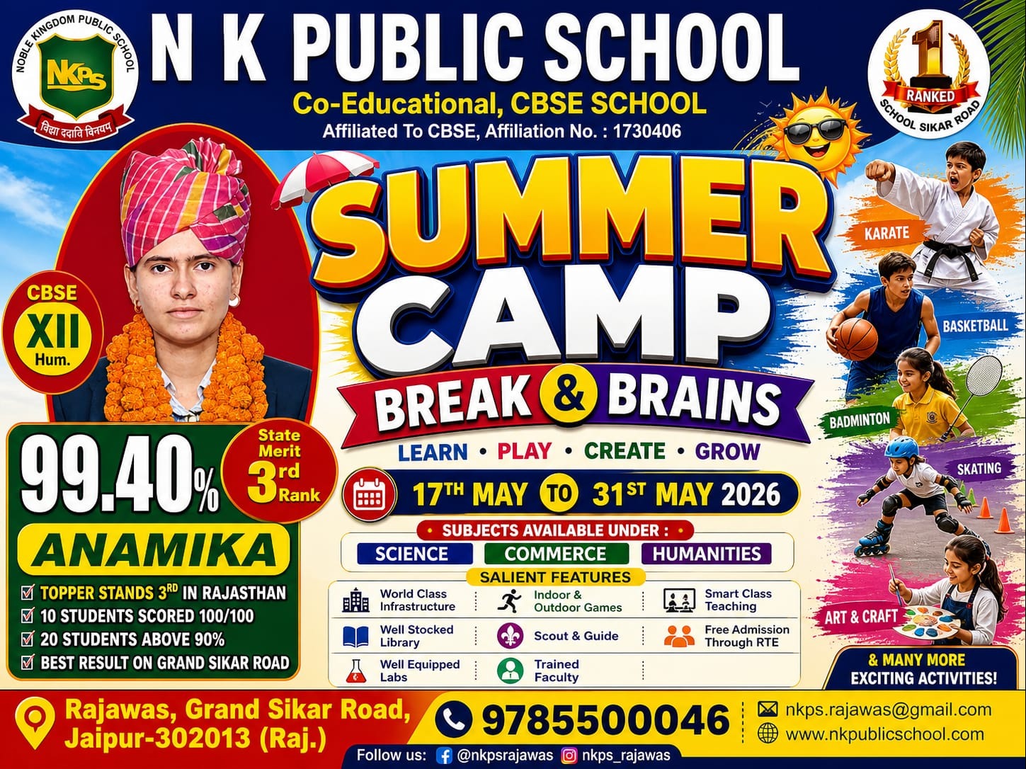 Welcome to the 2026–27 Academic Session & Summer camp